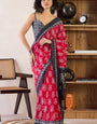 Phenomenal Pink 1 Minute Ready To Wear Mul Cotton Digital Printed Saree With Pocket