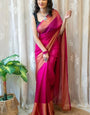 Capricious 1 Minute Ready To Wear Pink Chiffon Saree