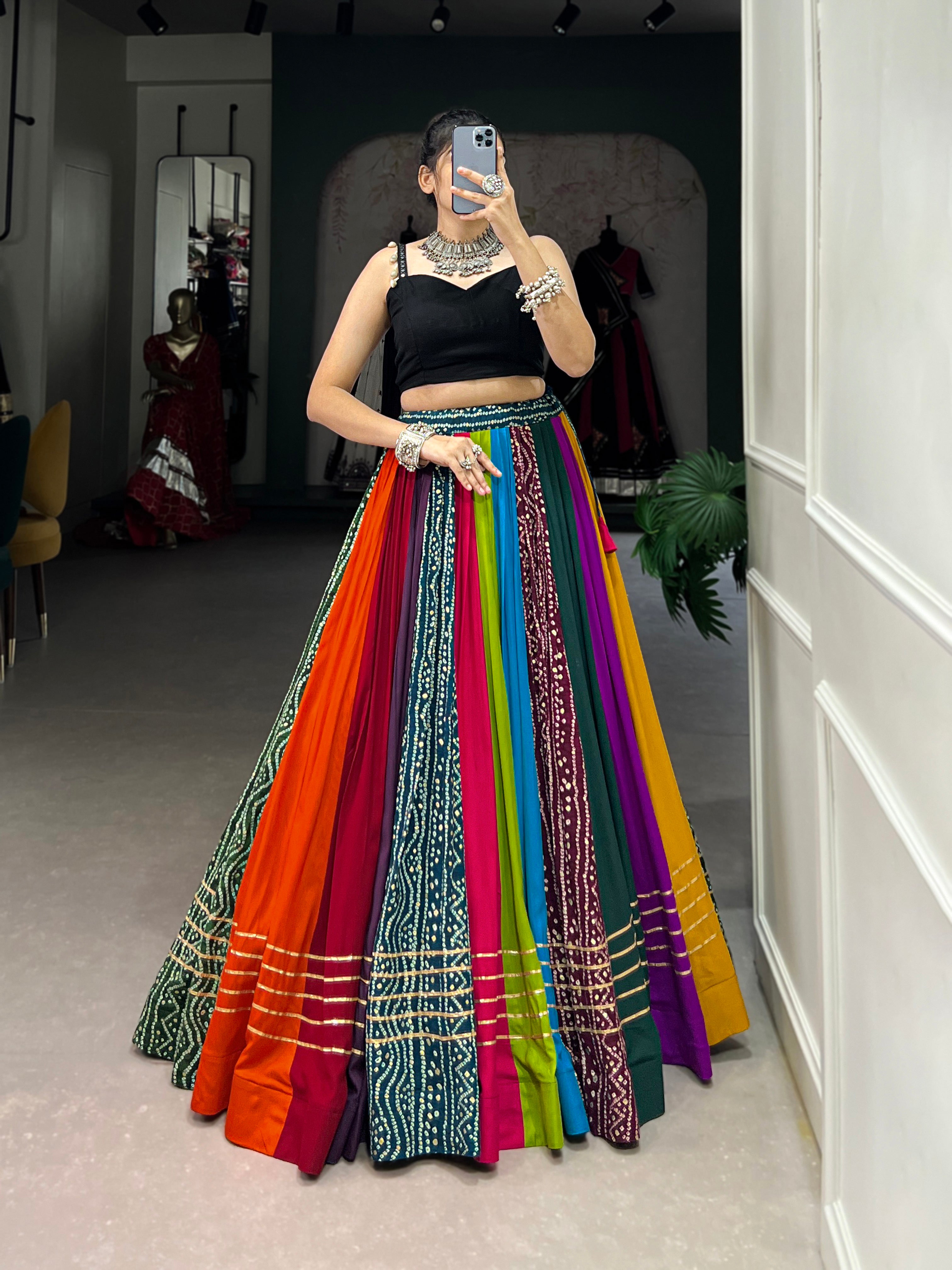 Rangili Multicolor Lehenga Choli For Navratri & Festive Wear