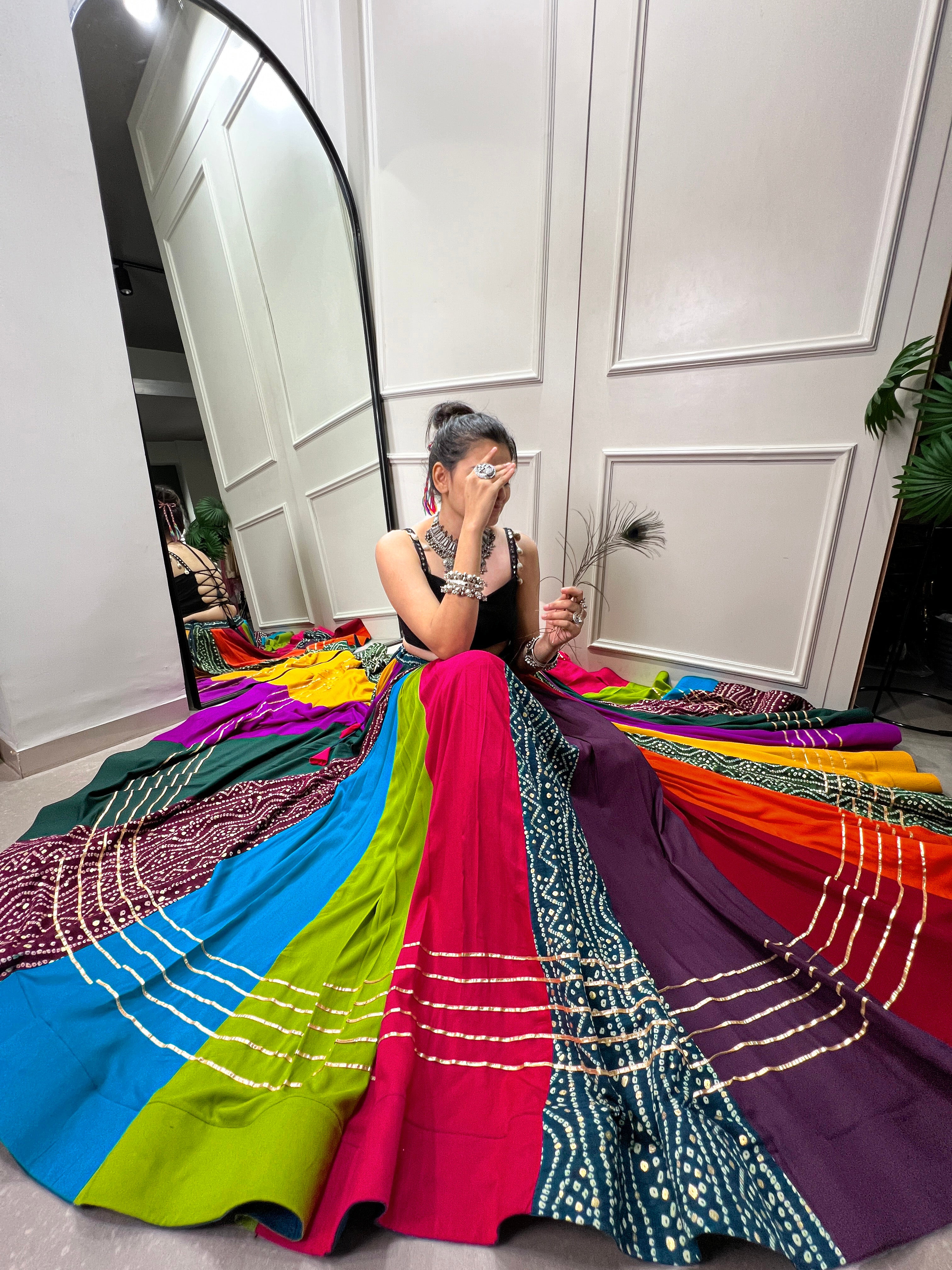 Rangili Multicolor Lehenga Choli For Navratri & Festive Wear