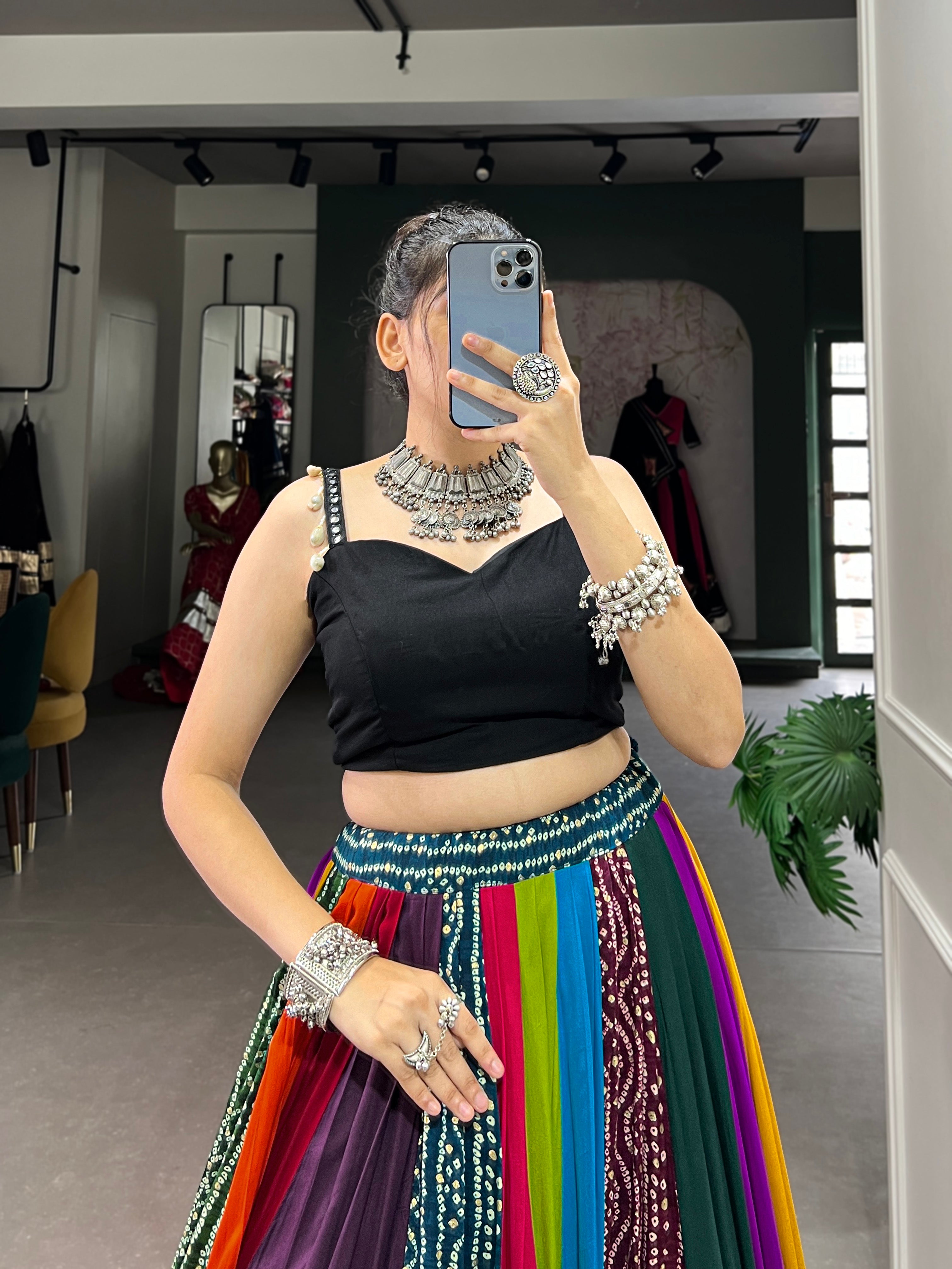 Rangili Multicolor Lehenga Choli For Navratri & Festive Wear