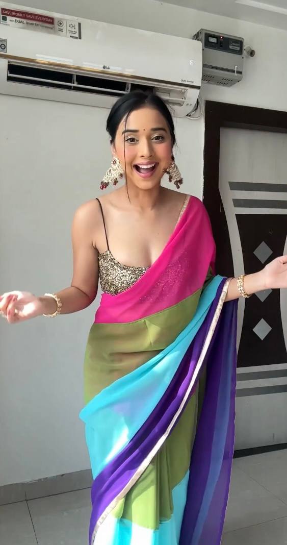 Sensational 1 Minute Ready To Wear Multi Color Georgette Saree