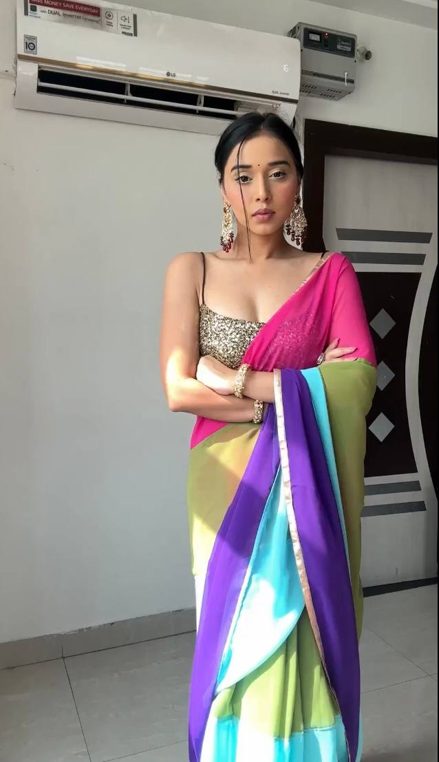 Sensational 1 Minute Ready To Wear Multi Color Georgette Saree